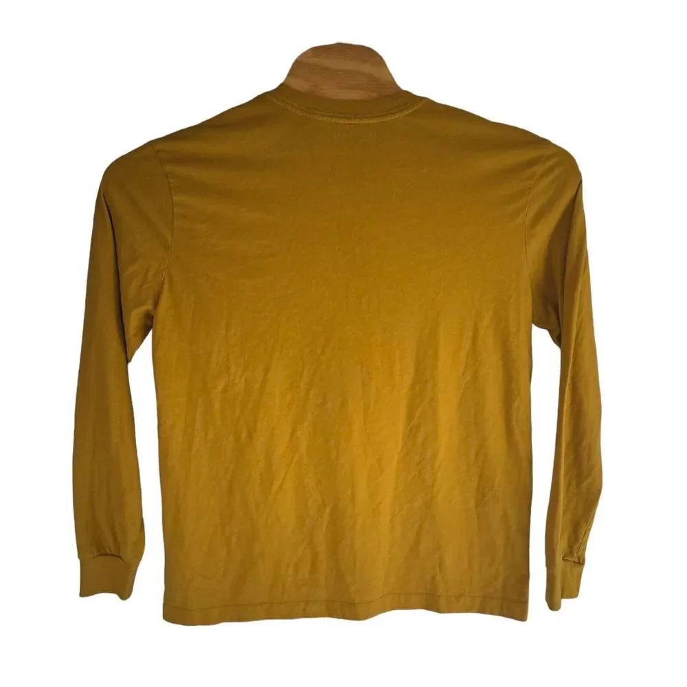 True Religion‎ Mens Small Gold Long Sleeve Graphic Print T-Shirt